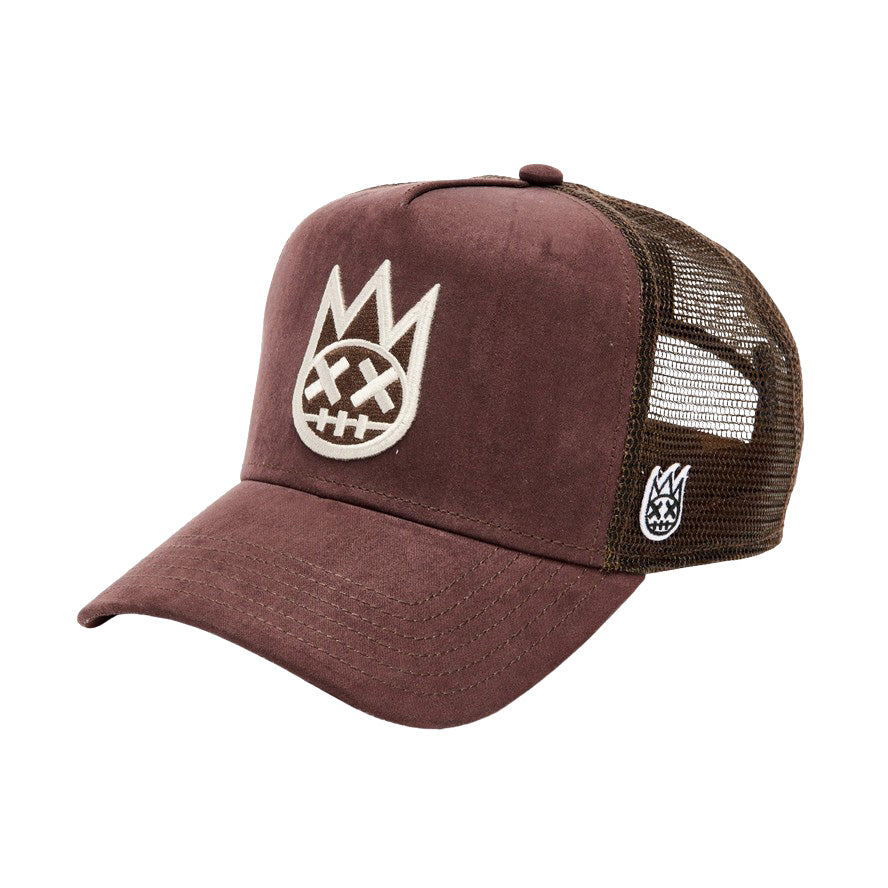 Cult of Individuality – Cult Logo Trucker Hat in Brown