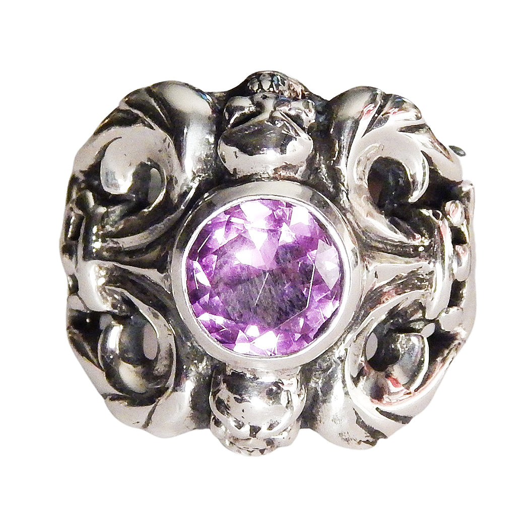DOUBLE CROSS by Travis Walker - &quot;MONARCH RING&quot; with Alexandrite CZ Stone