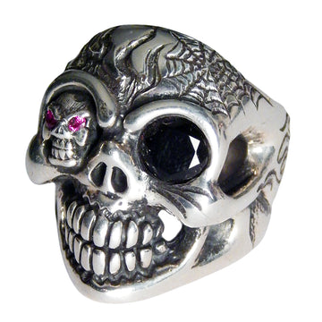 DOUBLE CROSS by Travis Walker - "MR. BIG SKULL" with Chomps Eye and Black CZ
