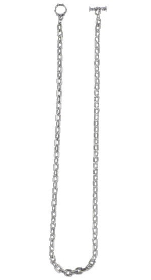 DOUBLE CROSS by Travis Walker - &quot;SMOOTH OVAL LINK CHAIN&quot; Necklace 24&quot;