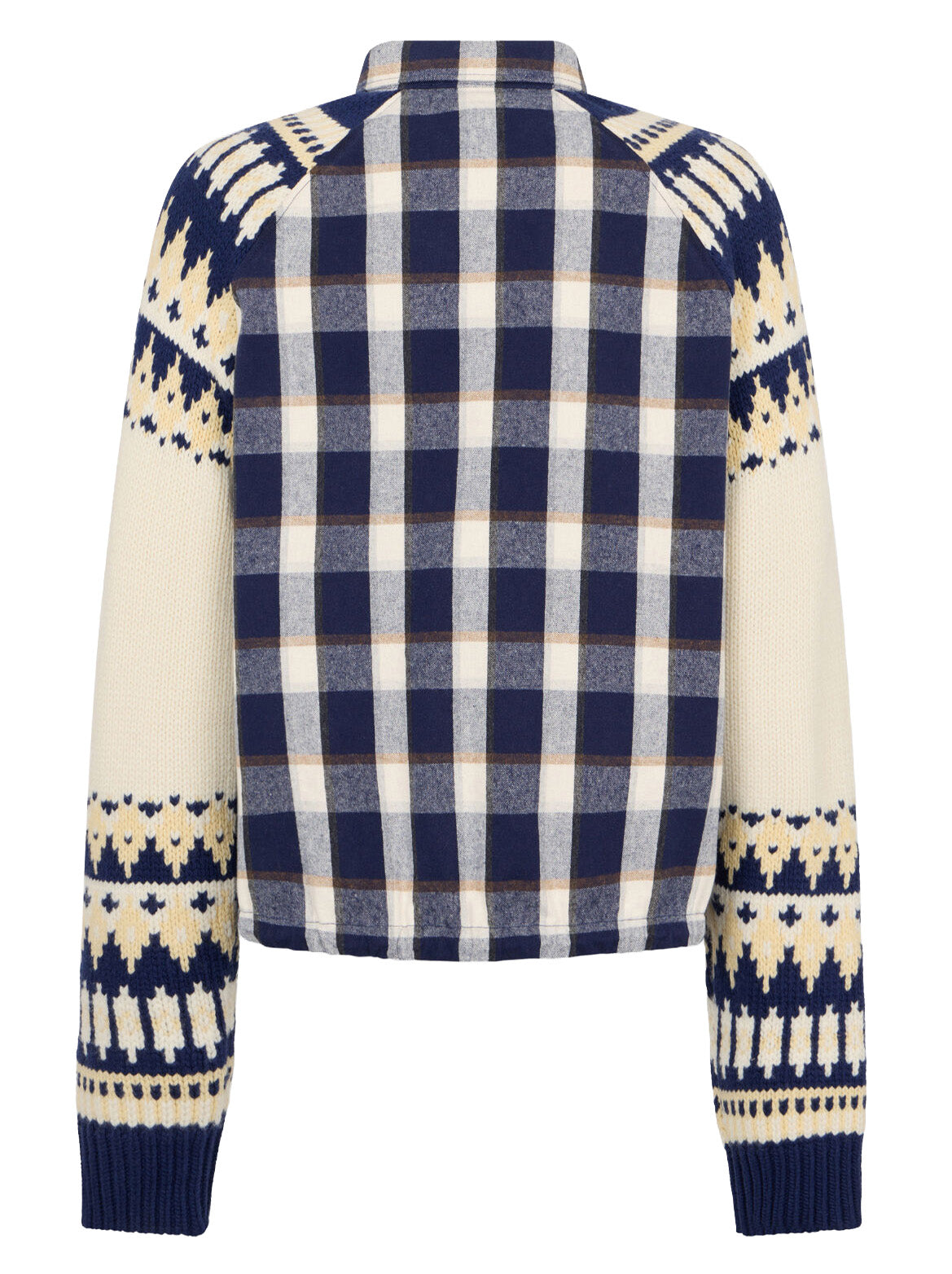 DSquared2 - "HYBRID CHECK DRAWSTRING SHIRT" Flannel and Knit