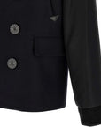 DSquared2 - "HYBRID DOUBLE BREASTED PEACOAT" in Midnight