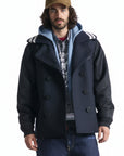 DSquared2 - "HYBRID DOUBLE BREASTED PEACOAT" in Midnight
