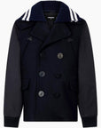 DSquared2 - "HYBRID DOUBLE BREASTED PEACOAT" in Midnight