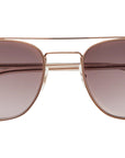 Garrett Leight - "CLUBHOUSE II" Sunglasses with Rose Gold Frames and Plum Gradient Lenses