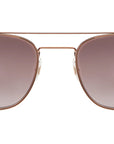 Garrett Leight - "CLUBHOUSE II" Sunglasses with Rose Gold Frames and Plum Gradient Lenses