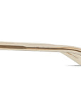 Garrett Leight - "CASILLAS" Sunglasses with CHAMPAGNE Crystal Frames with Semi Flat Pure ROSEWOOD lenses