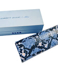Garrett Leight BLUE - "BENNY J" Sunglasses with Obsidian Titanium Frames and Semi-Flat Pure Violet Frames