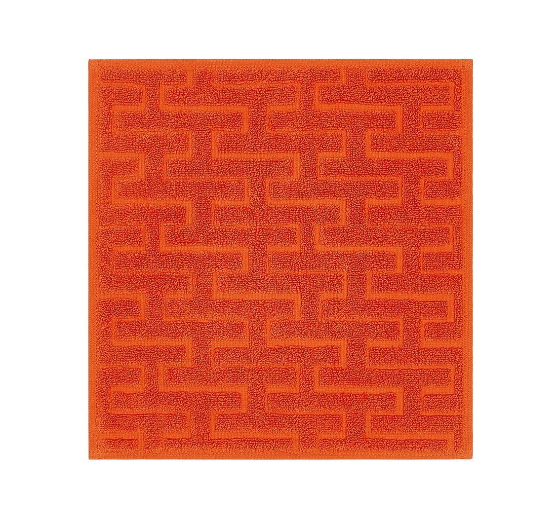 Hermes - &quot;STAIRS&quot; Washcloth in Orange