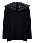 John Richmond - "CHARIX" Long Studded Cardigan in Black