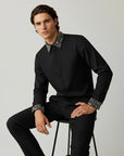 Men's John Richmond - "LEKEM" Studded Long Sleeved Shirt in Black