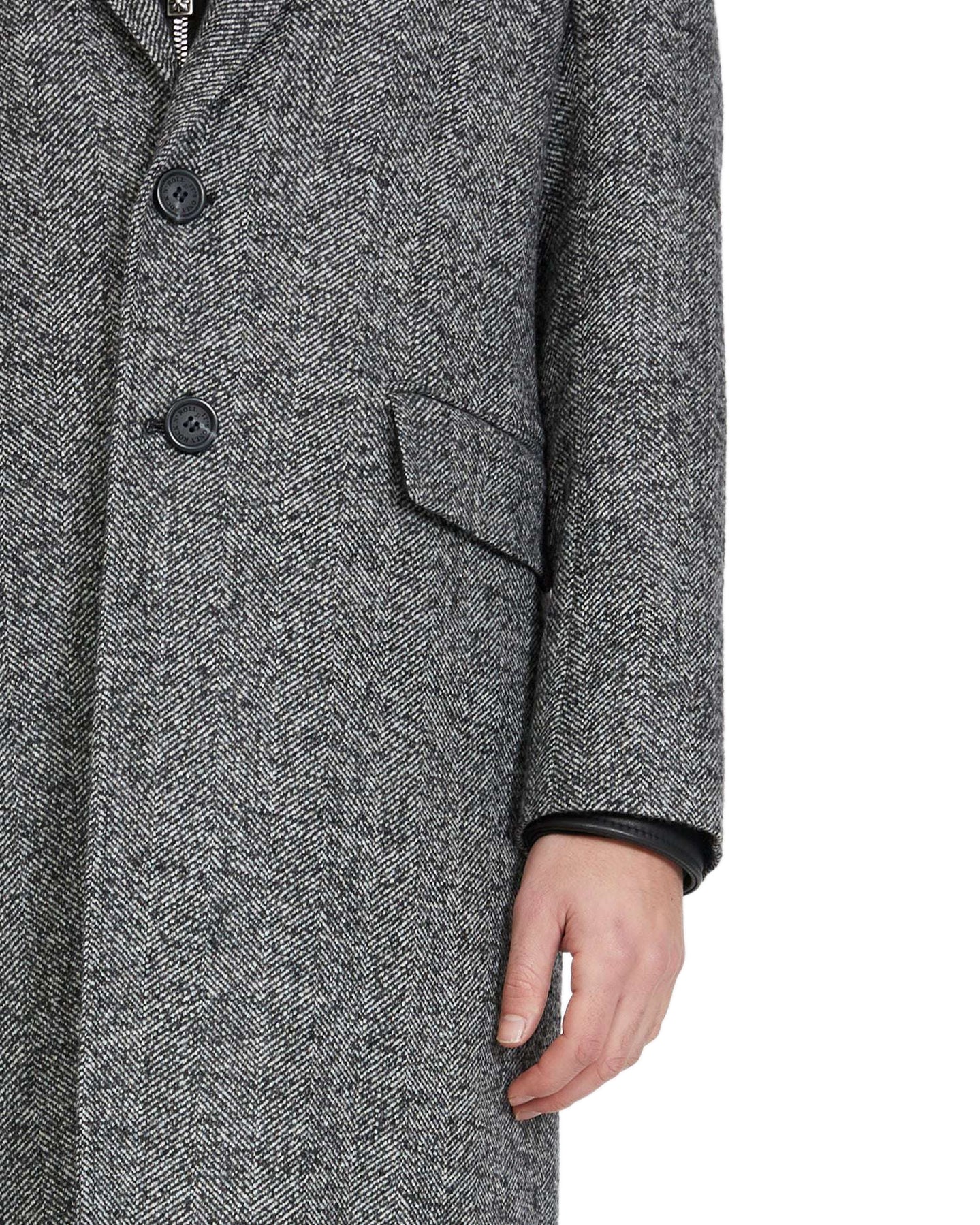 John Richmond - &quot;TORANTO&quot; 3/4 Length LANA WOOL Coat