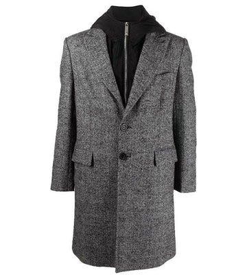 John Richmond - "TORANTO" 3/4 Length LANA WOOL Coat