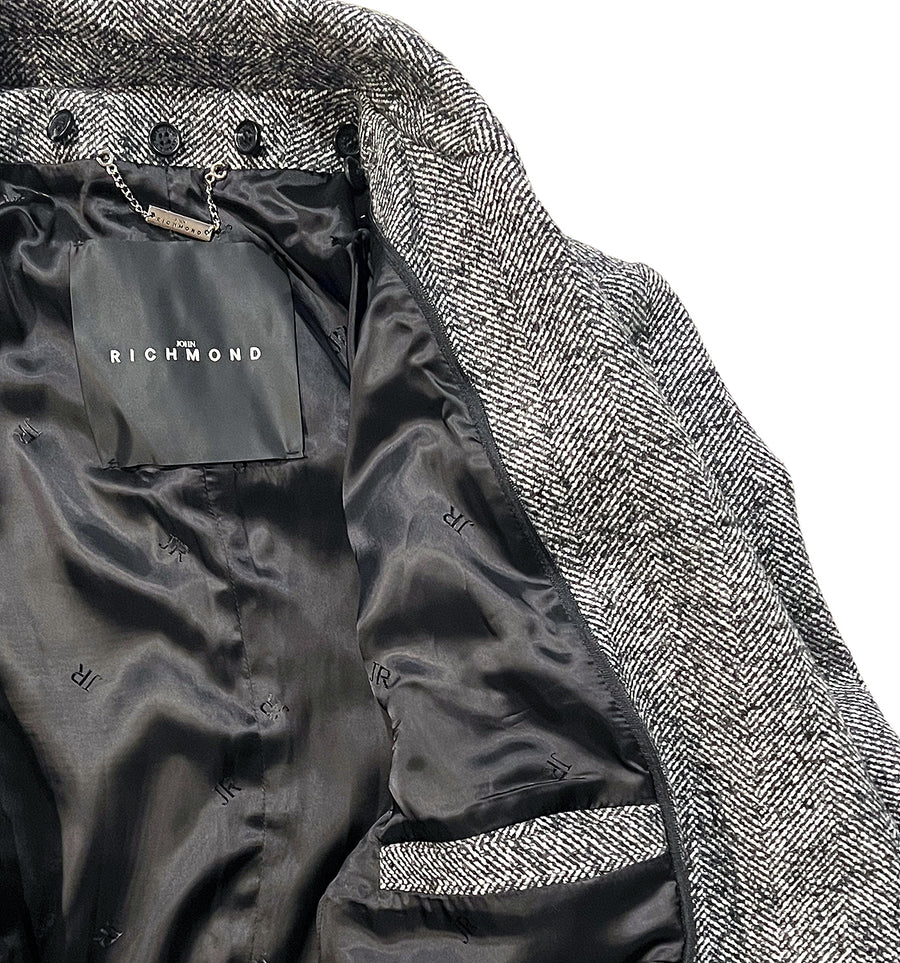 John Richmond - "TORANTO" 3/4 Length LANA WOOL Coat