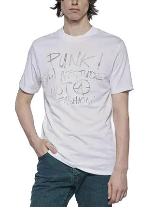 John Richmond – Men's Mapand Punk Studded T-Shirt in White