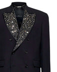 John Richmond - "MASCHILE BORCHIATO" Black Double Breasted Blazer