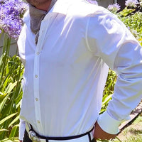 Men's John Richmond - "INGION" Dress Shirt w/Lock Cuff Links in White