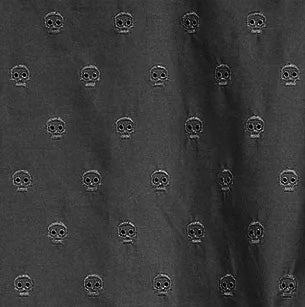 Men's John Richmond - "GOARA" Skull Embroidered Long Sleeved Shirt in Black