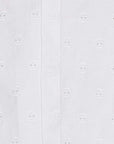 Men's John Richmond - "GOARA" Skull Embroidered Long Sleeved Shirt in White