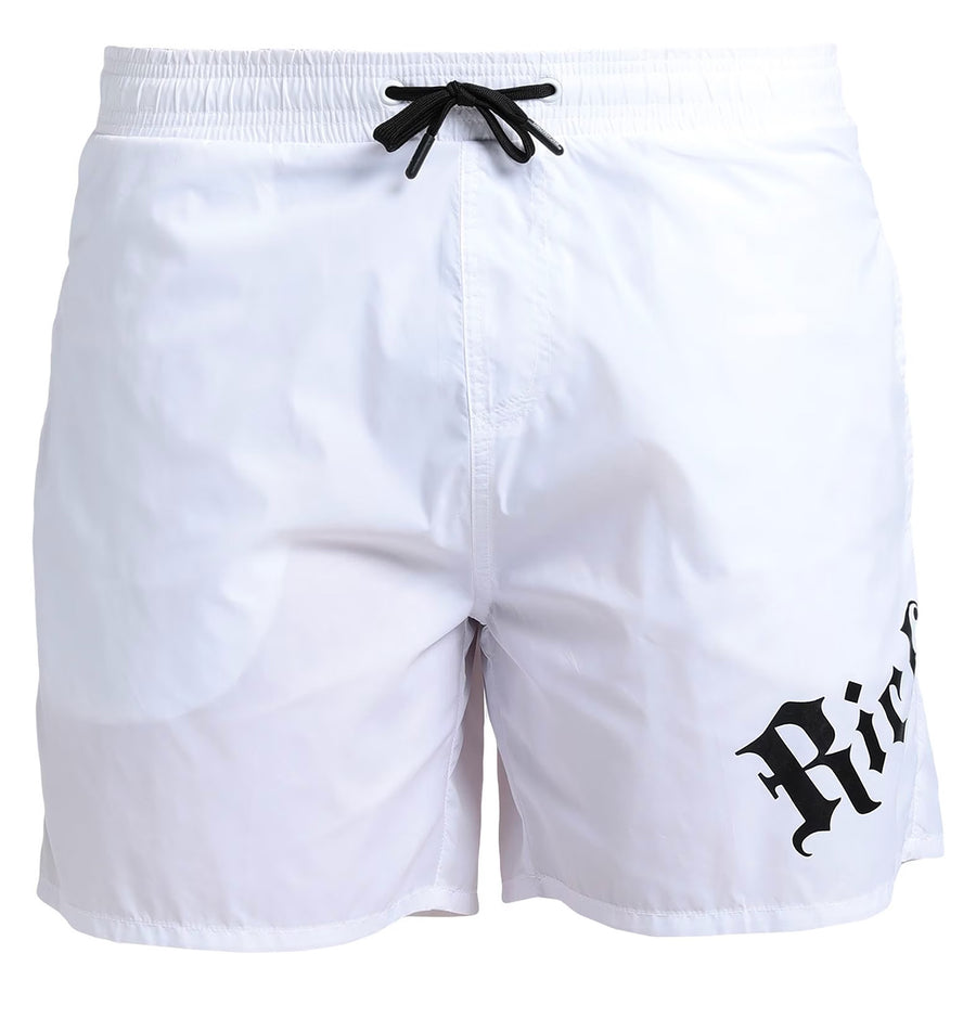 Men's John Richmond - "SKIRNO" Swim Trunks in White