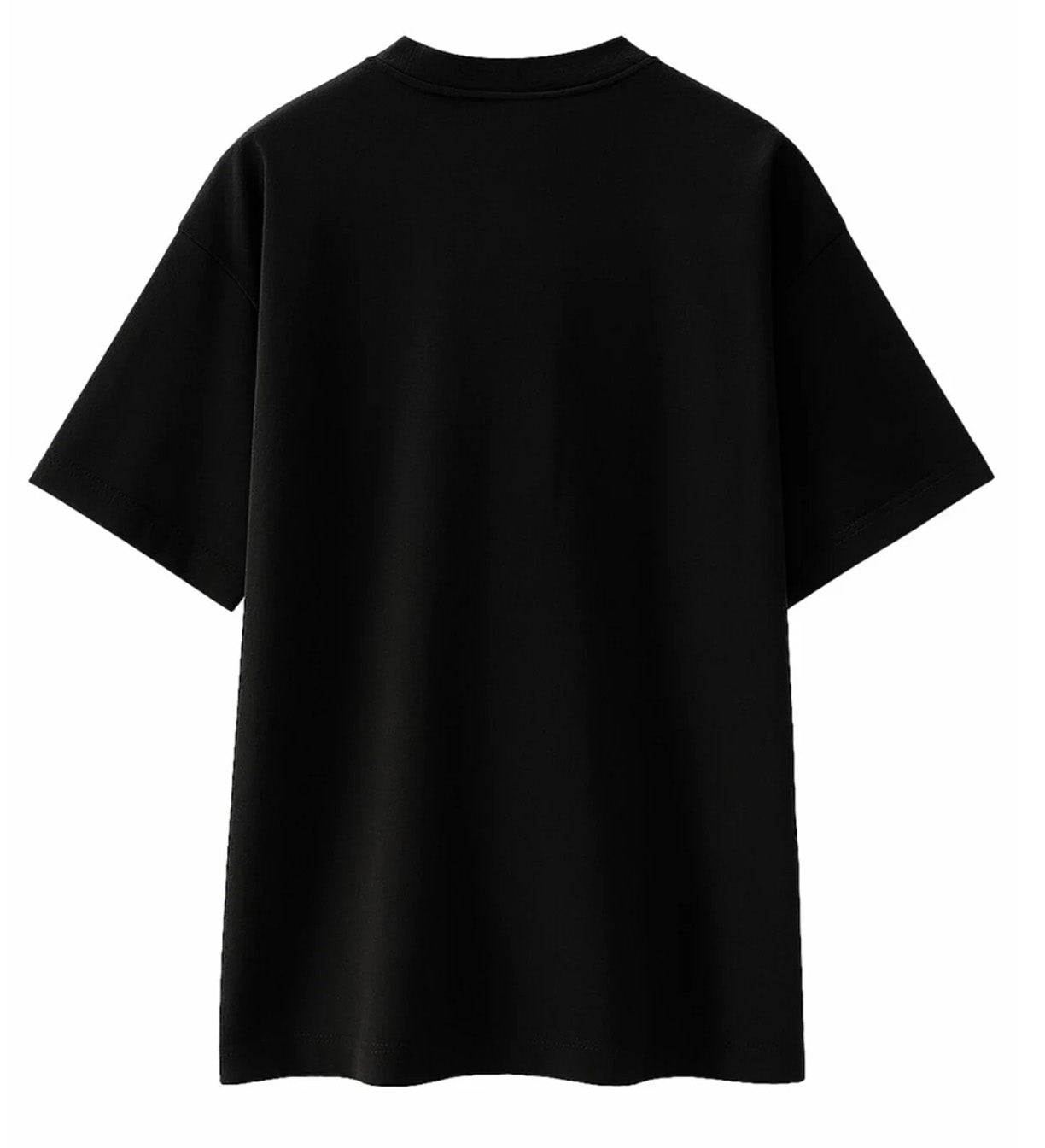 John Richmond - "ILLAPA" Doberman T-shirt in Black with Crystal Accents