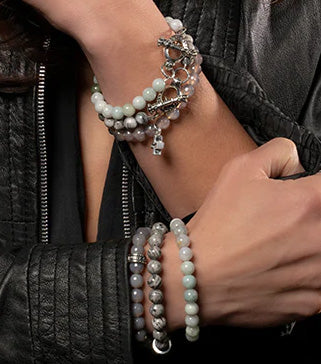 King Baby - "BURMA JADE" 8mm Beaded Bracelet