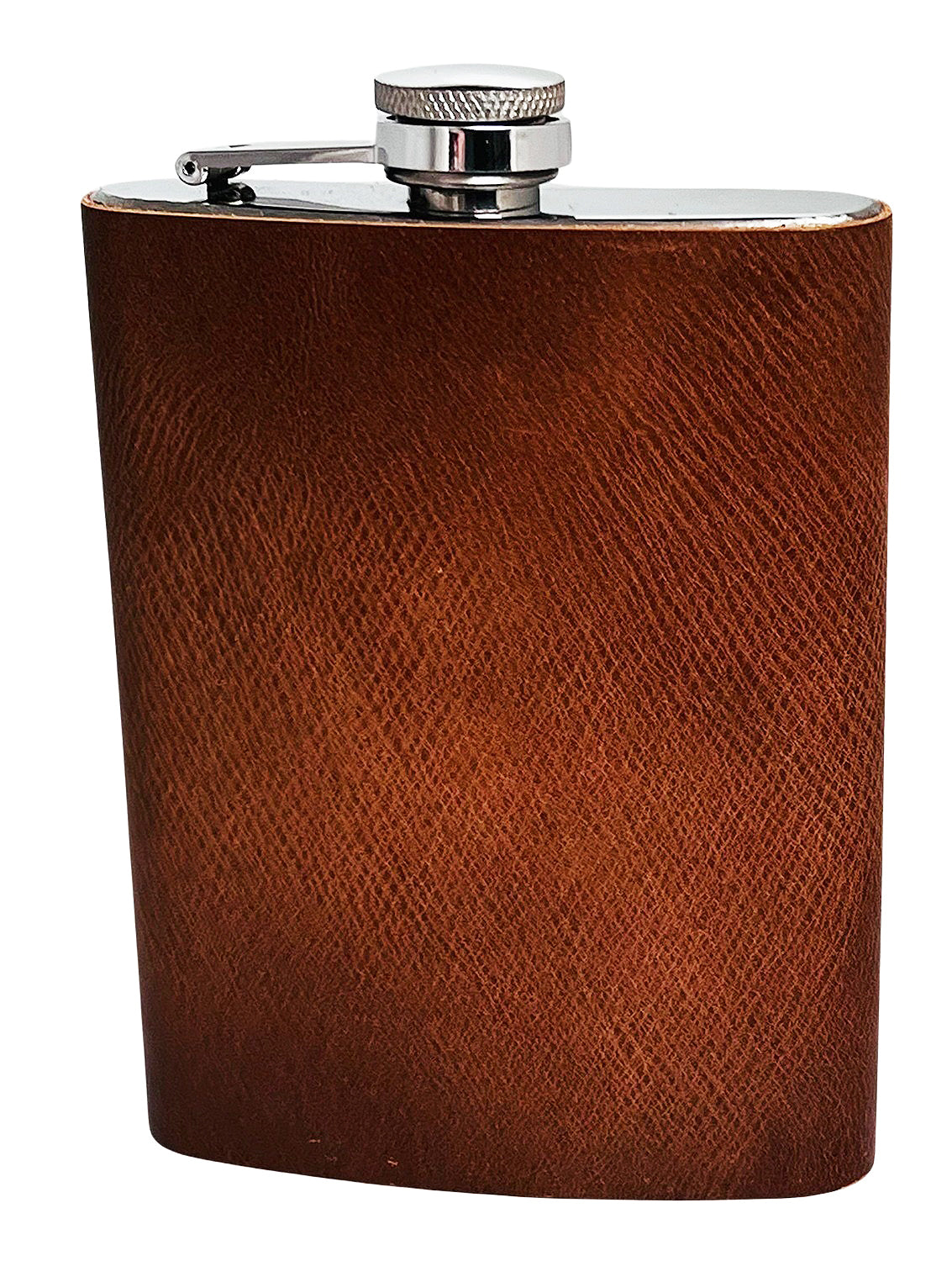 KIKO - &quot;THE FLASK&quot; Custom Leather Wrapped Flask