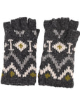 LOST HORIZONS - "JENSEN" Fingerless Gloves in Graphite