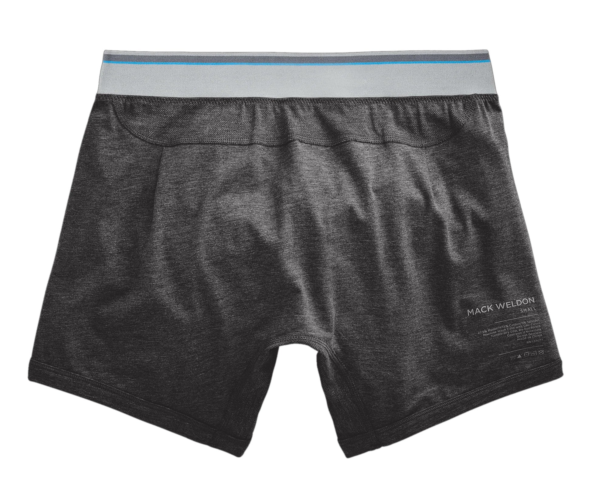 Mack Weldon - &quot;18-Hour Jersey&quot; Boxer Brief in Charcoal Heather