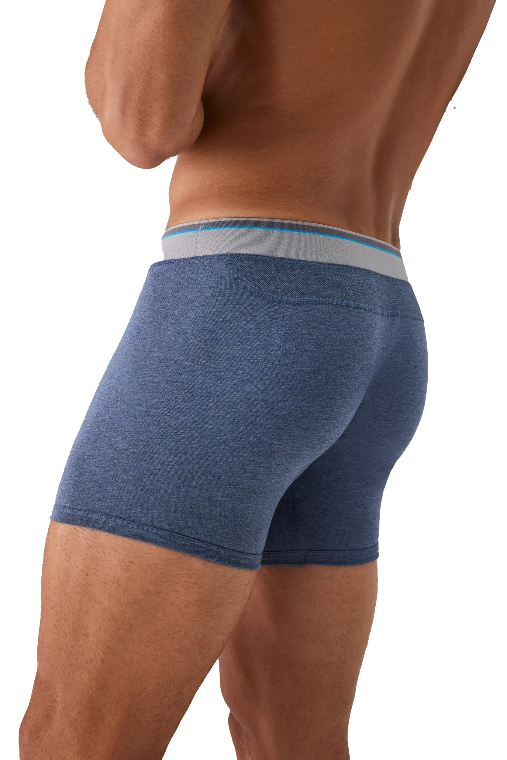 Mack Weldon - &quot;18-Hour Jersey&quot; Boxer Brief in Charcoal Heather