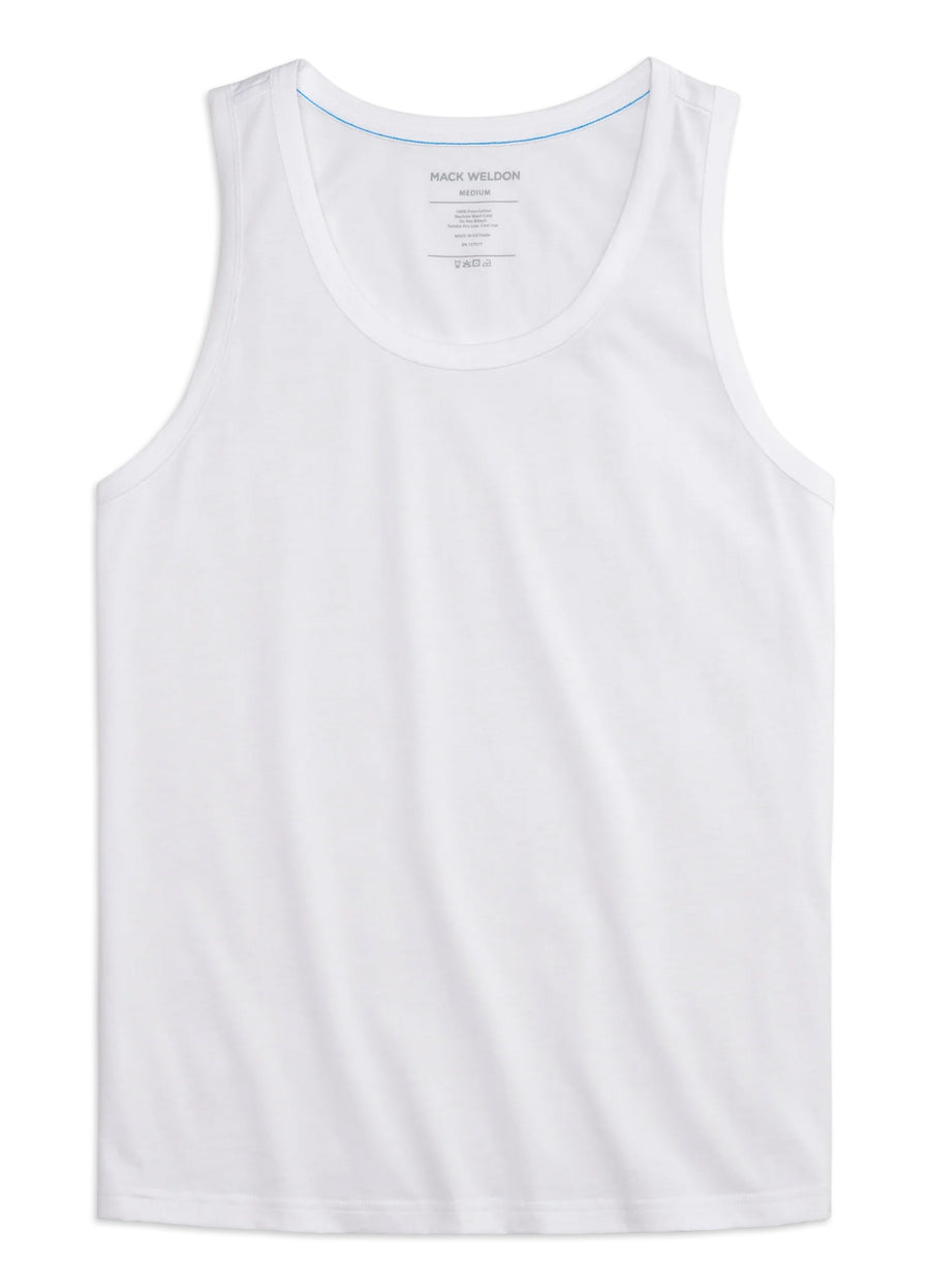 Mack Weldon - Pima Tank Top in Bright White