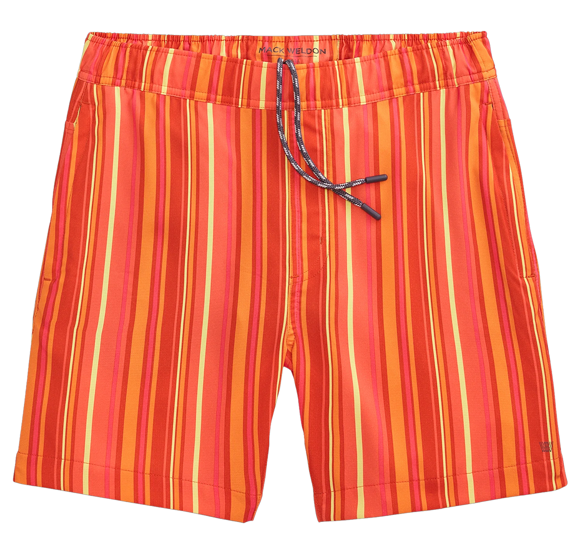 Mack Weldon - Swim Trunk in Sunrise - Cabana Stripe