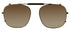 Mr. Leight - "GETTY A 46" Sunglass Clip On in Antique Gold/Canyon
