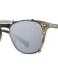 Mr. Leight - "GETTY A 46" Sunglass Clip On in Pewter/Silver Mirror