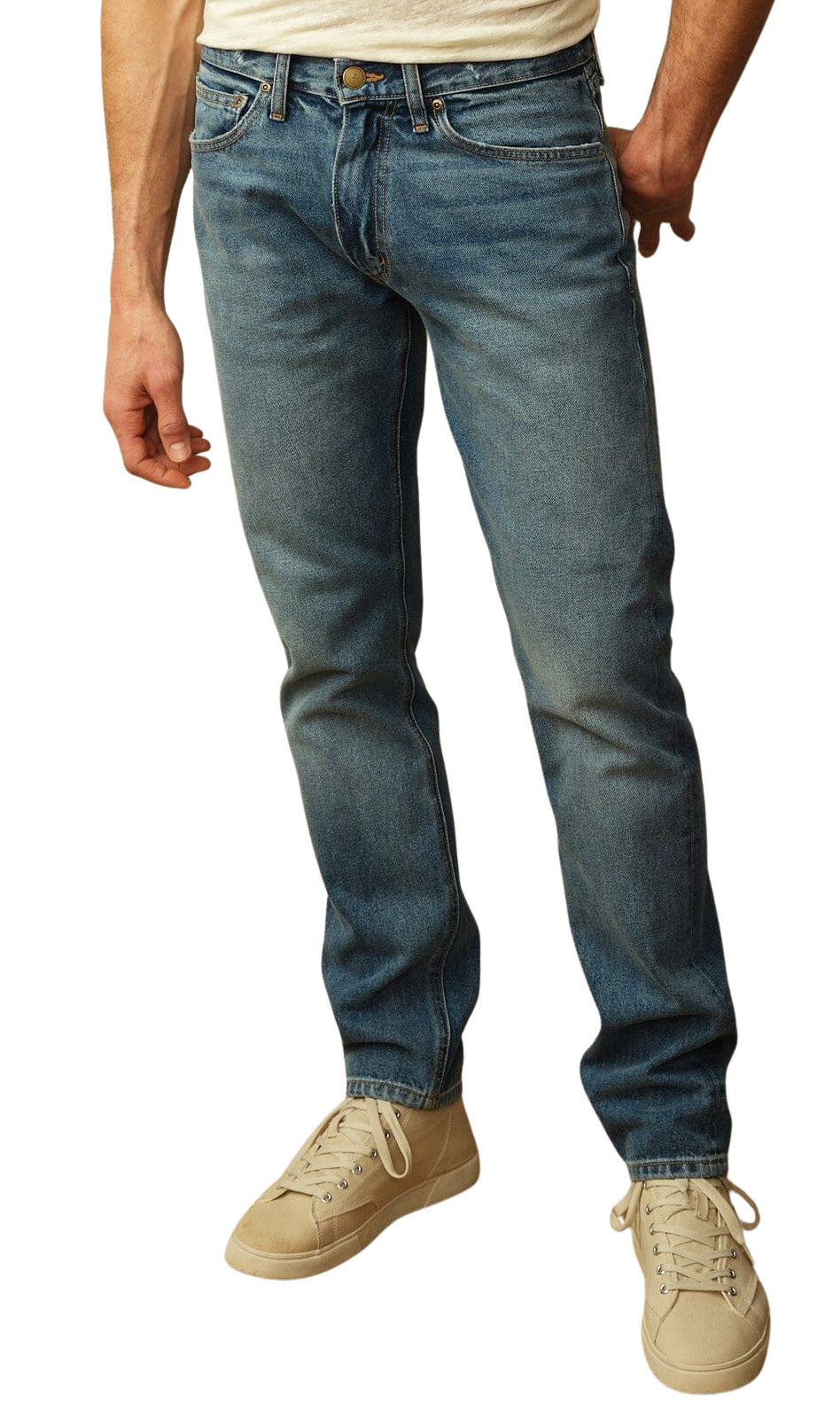 ROAD TO NOWHERE - "BOWIE" Japanese Denim Straight Leg in Berlin Blue