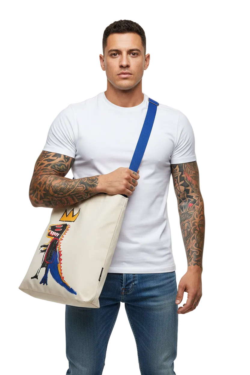 ROME PAYS OFF - Jean-Michel Basquiat "Pez Dispenser" Crossbody Tote
