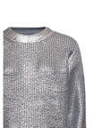 Richmond X - "GANSUR" Metallic Knit Crew Neck Sweater