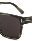 Tom Ford - "CALDER" Grey Havana Frames with Smoke Lenses FT1205 56A