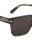 Tom Ford - "CALDER" Grey Havana Frames with Smoke Lenses FT1205 56A