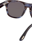 Tom Ford - "MARLON-02" Havana Frames with Smoke Lenses FT1284 56A