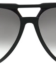 Tom Ford - "RAOUL" Aviator Sunglasses in Shiny Black Frames with Polarized Gradient Smoke Lenses