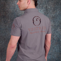 VESTRUM - "ASTI" S/S Shirt in Dark Grey and Copper Red
