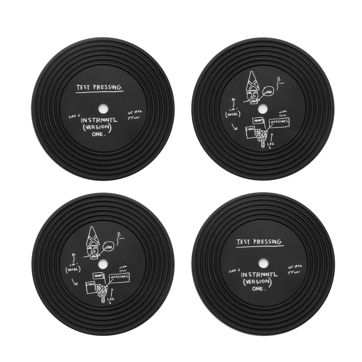 ROME PAYS OFF - Jean-Michel Basquiat "Beat Bop" Coasters (Set of 4)