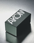 AKONI - "ATLANTIS" Sunglasses in Antique Gold with Brushed 12k Gold - Crystal Sand and Dark Brown Lenses