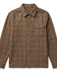 Cameron Japanese flannel overshirt flat-lay on white