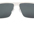 ic! berlin - "NATE" Sunglasses with Chrome Frames and Marine Blue Mirrored Lenses