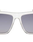 ic! berlin - "ZETA" Sunglasses with Clear Frames and Smoke Lenses