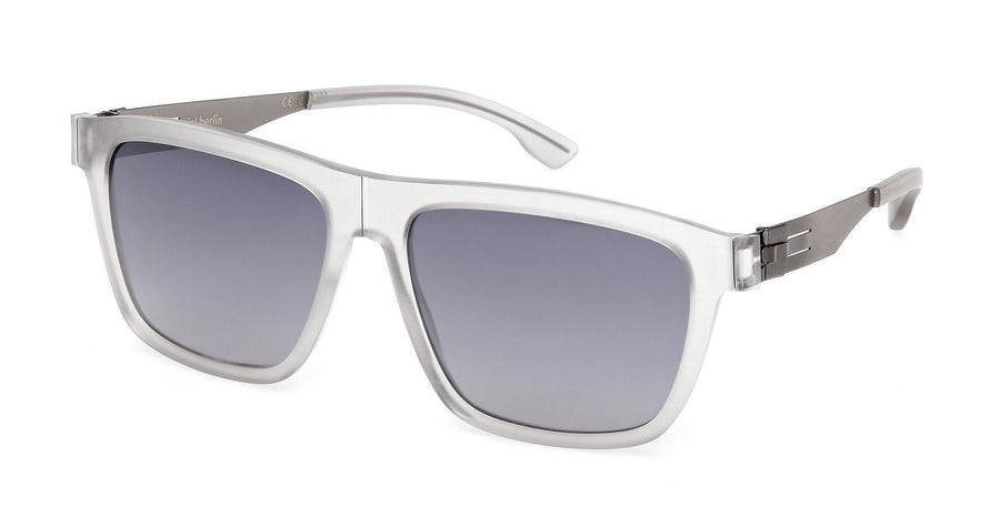 ic! berlin – Zeta Sunglasses with Sky Grey and Metal Frames and Smoke Lenses