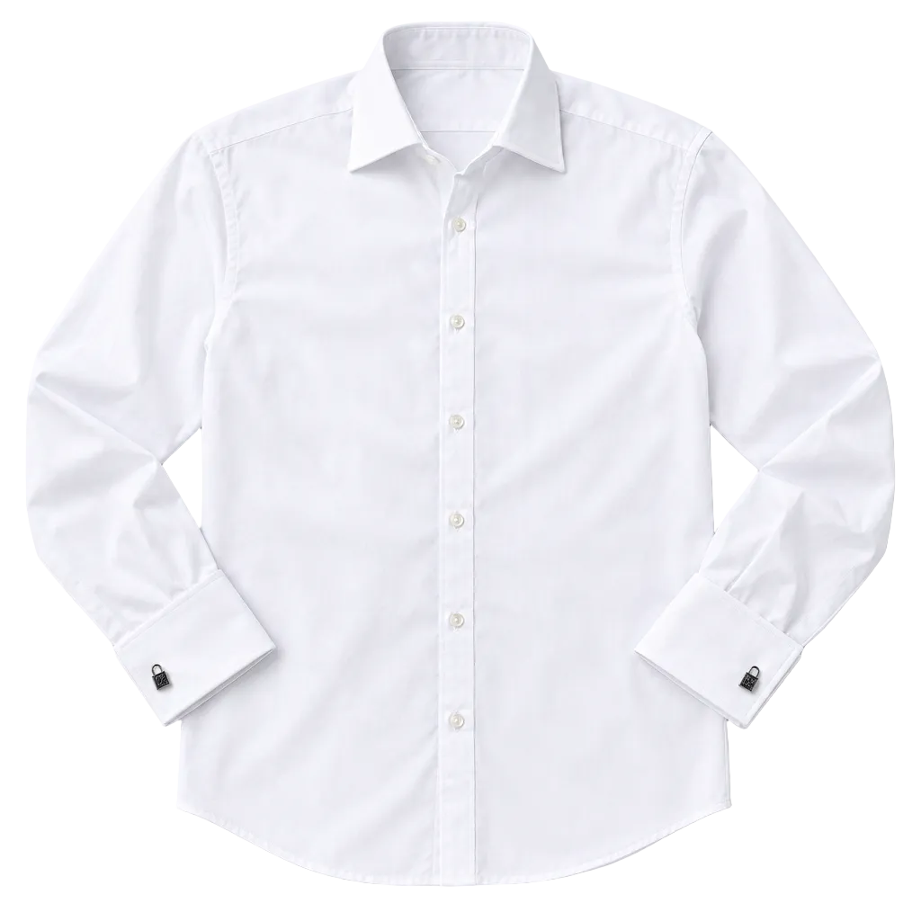 INGION white dress shirt flat-lay