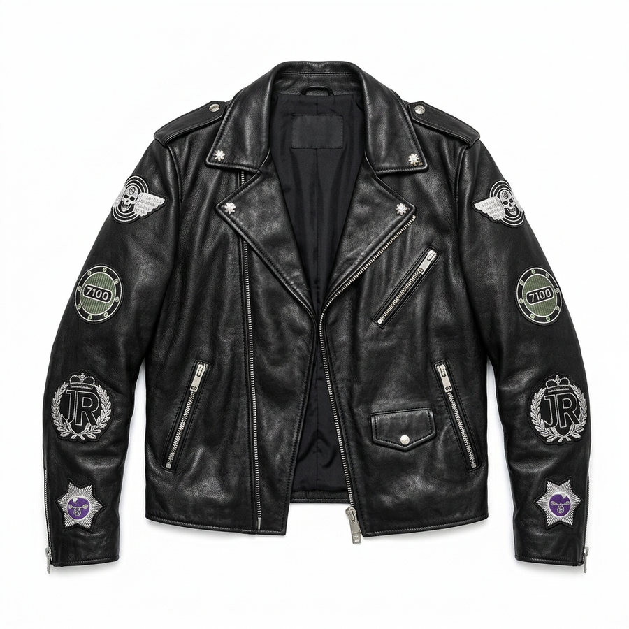 Jacket flat lay on a true-white background